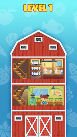 Скачать взломанную Idle Farm Clicker Tycoon Game [Бесплатные покупки] MOD apk на Андроид