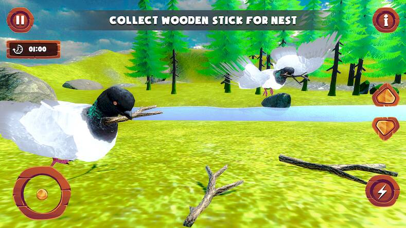 Скачать взломанную Flying Bird pigeon Games [Бесплатные покупки] MOD apk на Андроид