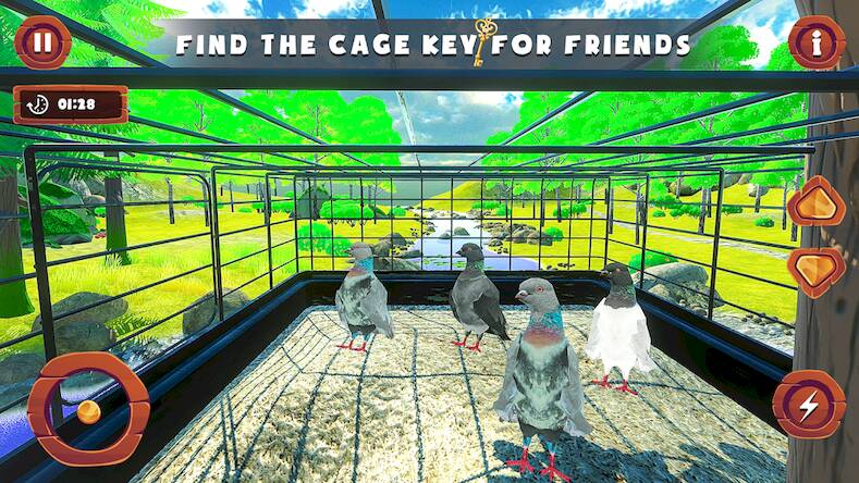 Скачать взломанную Flying Bird pigeon Games [Бесплатные покупки] MOD apk на Андроид