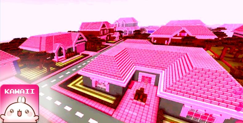 Скачать взломанную Kawaii World Craft Cute 3D [Много монет] MOD apk на Андроид