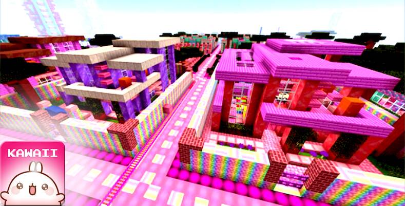Скачать взломанную Kawaii World Craft Cute 3D [Много монет] MOD apk на Андроид