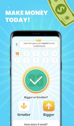 Скачать взломанную Earn money Givvy Higher Lower [Мод меню] MOD apk на Андроид