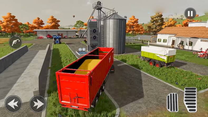 Скачать взломанную Ферма Трактор Прицеп Игра [Много денег] MOD apk на Андроид