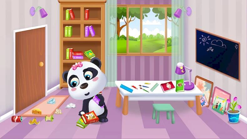 Скачать взломанную Panda Kute: Cleanup Life [Много денег] MOD apk на Андроид