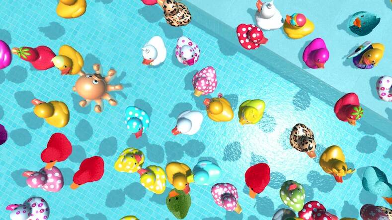 Скачать взломанную Rubber Duck 3D - Relaxing Game [Много денег] MOD apk на Андроид