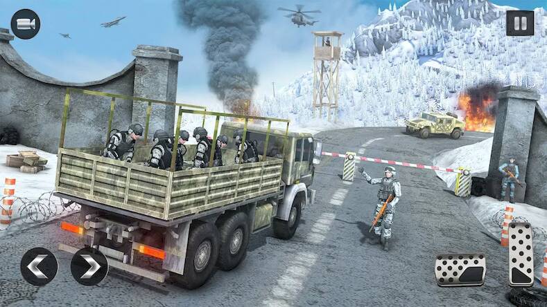 Скачать взломанную Truck Simulator: военные игры [Много денег] MOD apk на Андроид