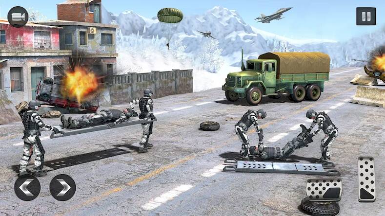 Скачать взломанную Truck Simulator: военные игры [Много денег] MOD apk на Андроид