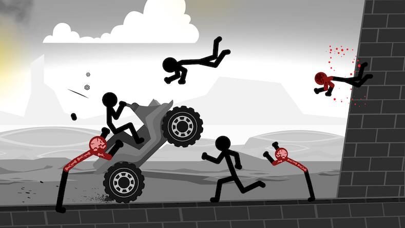 Скачать взломанную Stickman Car Destruction Games [Мод меню] MOD apk на Андроид