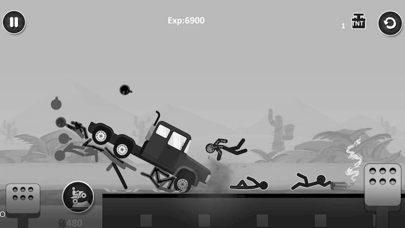 Скачать взломанную Stickman Car Destruction Games [Мод меню] MOD apk на Андроид