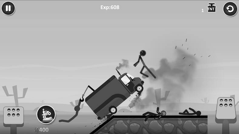 Скачать взломанную Stickman Car Destruction Games [Мод меню] MOD apk на Андроид