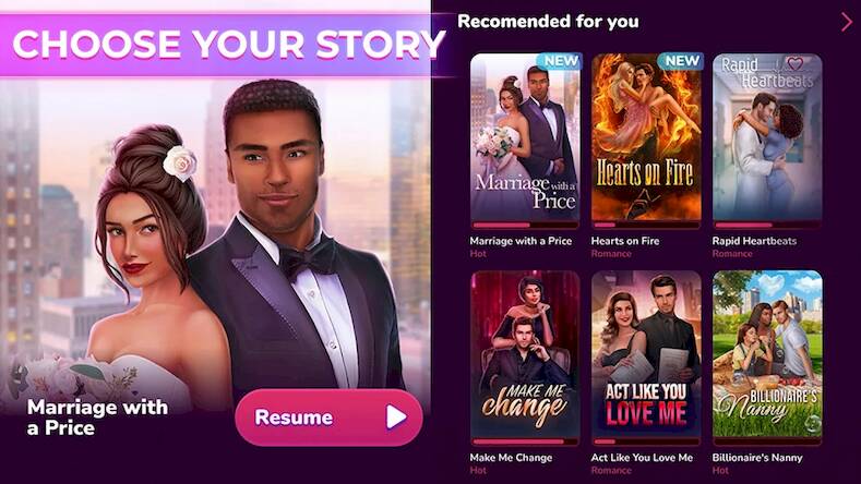 Скачать взломанную My Fantasy: Choose Romance [Много монет] MOD apk на Андроид