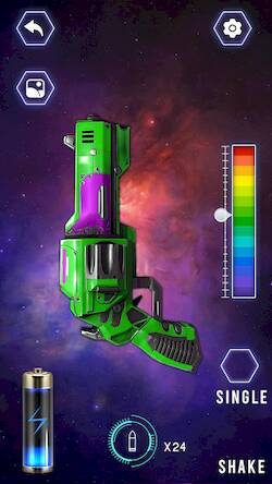 Скачать взломанную Lightsaber: 3D Gun Simulator [Много денег] MOD apk на Андроид