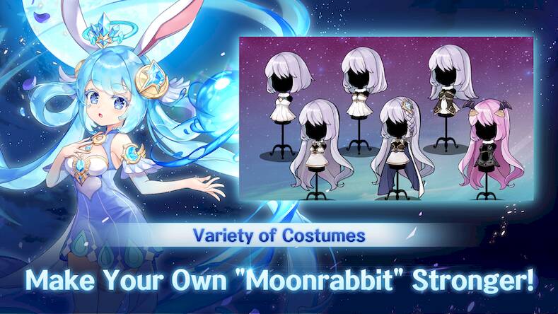 Скачать взломанную Idle Moon Rabbit: AFK RPG [Мод меню] MOD apk на Андроид