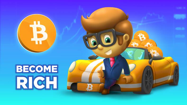 Скачать взломанную Crypto Idle Miner: Bitcoin Inc [Много монет] MOD apk на Андроид