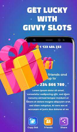 Скачать взломанную Givvy Slots, SPIN and WIN! [Бесплатные покупки] MOD apk на Андроид