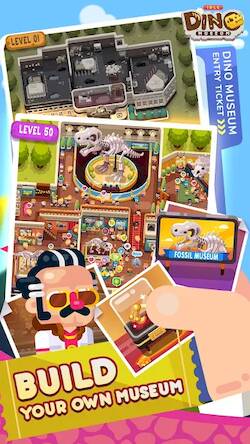 Скачать взломанную Idle Dino Museum [Много денег] MOD apk на Андроид