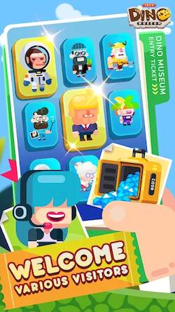 Скачать взломанную Idle Dino Museum [Много денег] MOD apk на Андроид