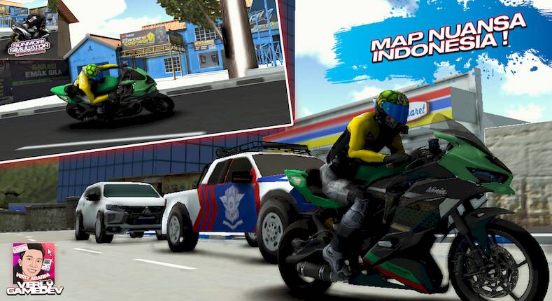 Скачать взломанную Sunmori Race Simulator Indo [Бесплатные покупки] MOD apk на Андроид