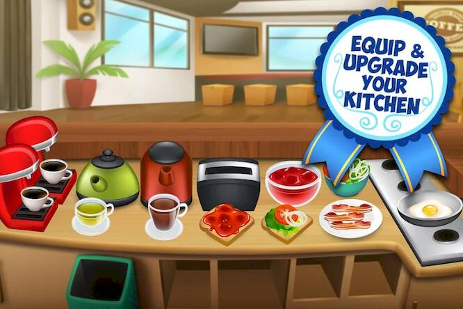 Скачать взломанную My Coffee Shop: Cafe Shop Game [Много монет] MOD apk на Андроид