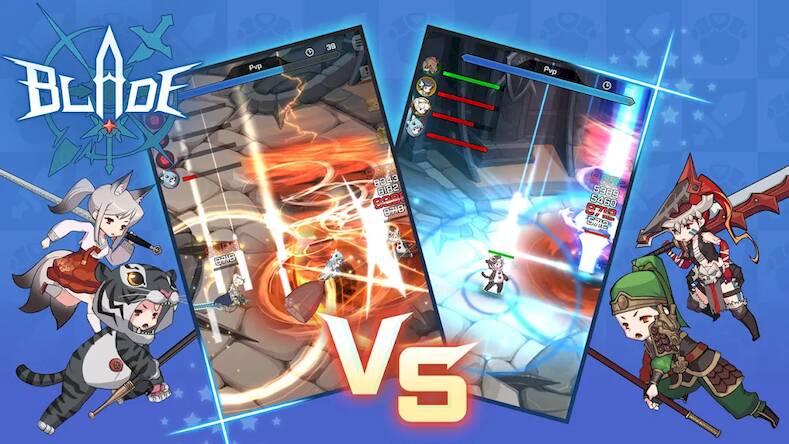 Скачать взломанную Blade Idle [Много денег] MOD apk на Андроид