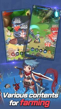 Скачать взломанную Blade Idle [Много денег] MOD apk на Андроид