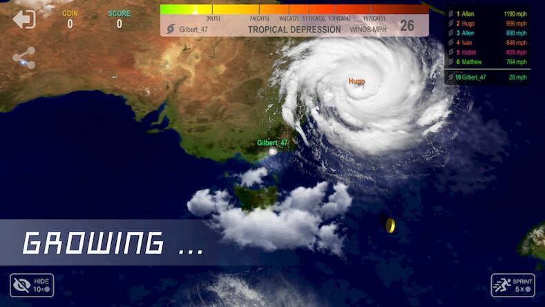 Скачать взломанную Hurricane.io [Мод меню] MOD apk на Андроид