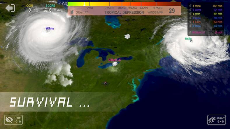 Скачать взломанную Hurricane.io [Мод меню] MOD apk на Андроид