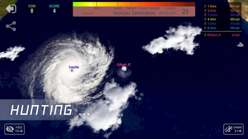 Скачать взломанную Hurricane.io [Мод меню] MOD apk на Андроид