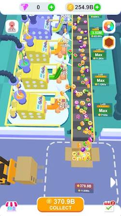 Скачать взломанную Idle Candy Factory [Много денег] MOD apk на Андроид