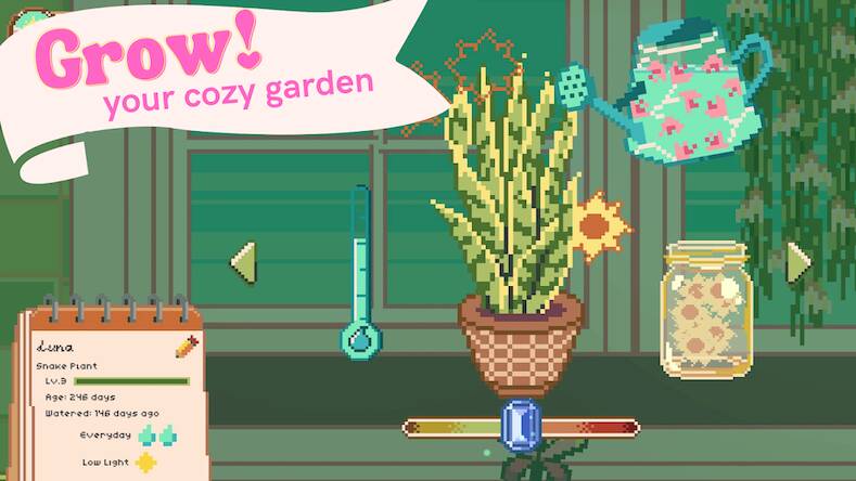 Скачать взломанную Window Garden - Lofi Idle Game [Много денег] MOD apk на Андроид