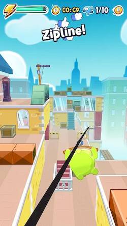 Скачать взломанную Om Nom Run 2 Parkour [Мод меню] MOD apk на Андроид