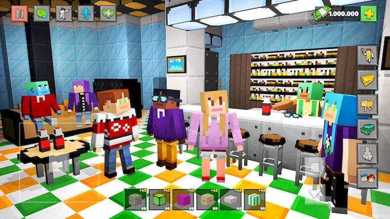 Скачать взломанную Block City 3D: Игра Симулятор [Много монет] MOD apk на Андроид
