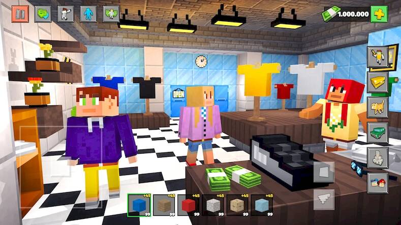 Скачать взломанную Block City 3D: Игра Симулятор [Много монет] MOD apk на Андроид