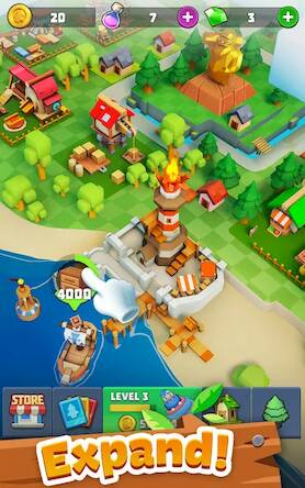 Скачать взломанную Gold Valley - Idle Lumber Inc [Бесплатные покупки] MOD apk на Андроид