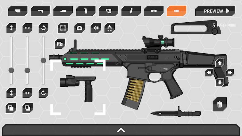 Скачать взломанную Gun Maker - настройка и дизайн [Бесплатные покупки] MOD apk на Андроид