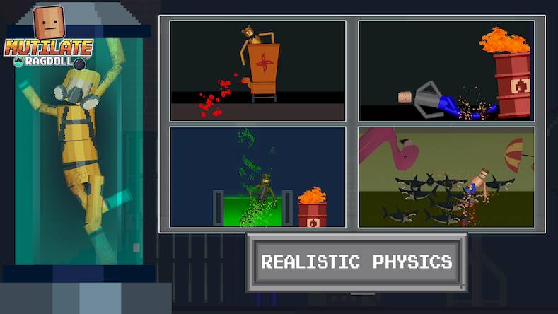 Скачать взломанную Mutilate Ragdoll [Много денег] MOD apk на Андроид