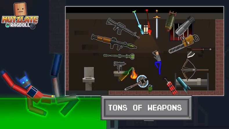 Скачать взломанную Mutilate Ragdoll [Много денег] MOD apk на Андроид