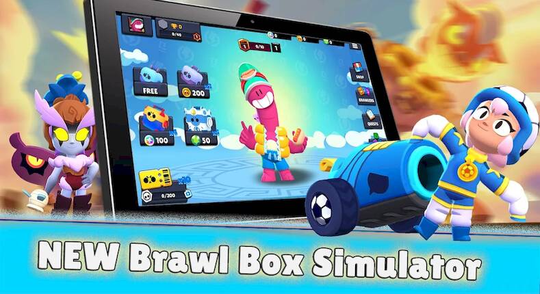 Скачать взломанную Olympus Box Simul: brawl stars [Бесплатные покупки] MOD apk на Андроид