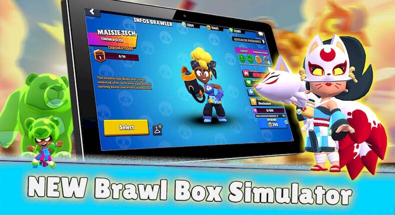Скачать взломанную Olympus Box Simul: brawl stars [Бесплатные покупки] MOD apk на Андроид
