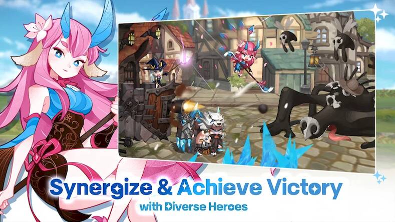 Скачать взломанную Fortress Saga: AFK RPG [Много денег] MOD apk на Андроид