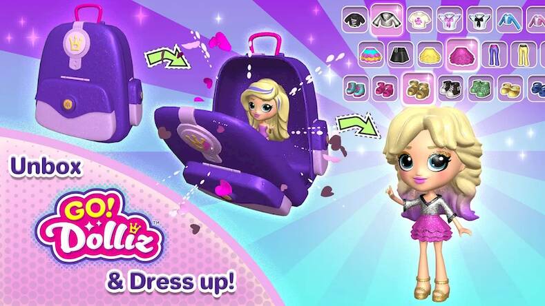Скачать взломанную Go! Dolliz: 3D Doll Dress Up [Бесплатные покупки] MOD apk на Андроид