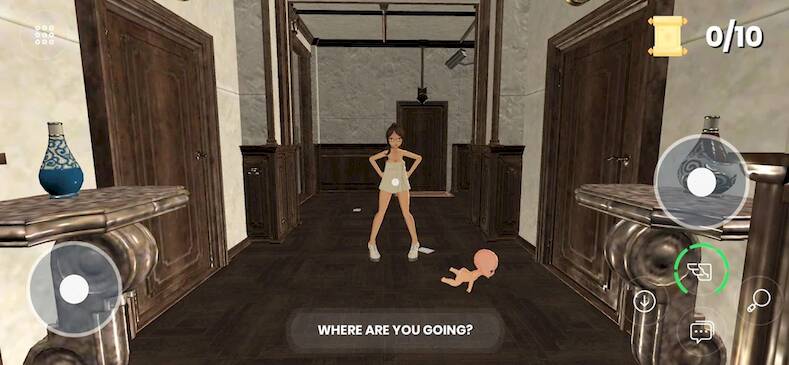 Скачать взломанную Scary Wife - Anime Horror Game [Много монет] MOD apk на Андроид