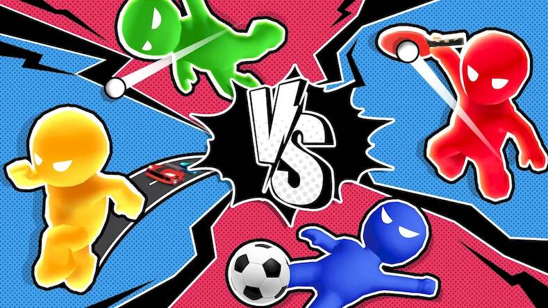 Скачать взломанную 1234 Stickman: 4 Игрока Игры [Мод меню] MOD apk на Андроид