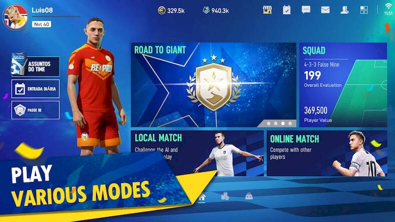 Скачать взломанную Be a Pro - Football [Много монет] MOD apk на Андроид