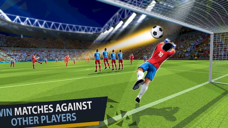 Скачать взломанную Super Soccer League 2024 [Бесплатные покупки] MOD apk на Андроид