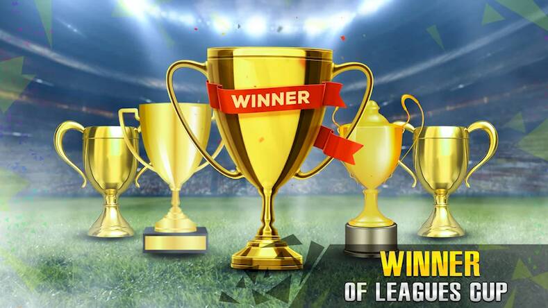 Скачать взломанную Super Soccer League 2024 [Бесплатные покупки] MOD apk на Андроид