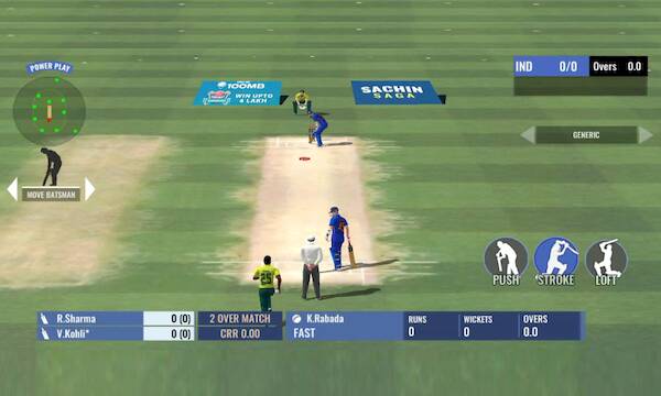 Скачать взломанную Sachin Saga Cricket Champions [Мод меню] MOD apk на Андроид