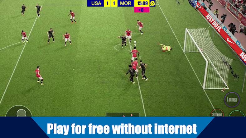 Скачать взломанную Football World Soccer Cup 2023 [Бесплатные покупки] MOD apk на Андроид