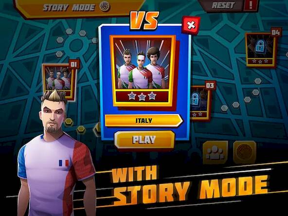 Скачать взломанную Roll Spike Sepak Takraw [Мод меню] MOD apk на Андроид