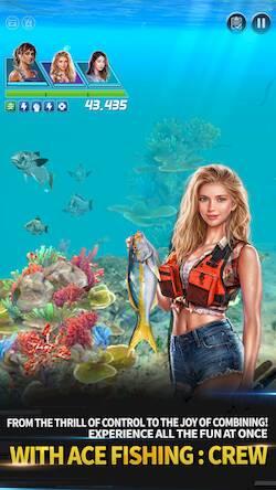 Скачать взломанную Ace Fishing: Crew-Fishing RPG [Мод меню] MOD apk на Андроид